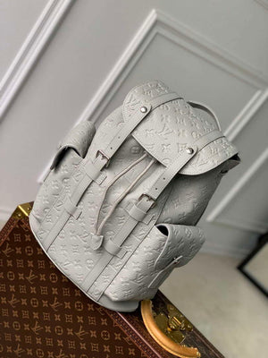 LV M23146 Louis Vuitton Christopher PM Backpack Mineral Gray - Default Title - View 1