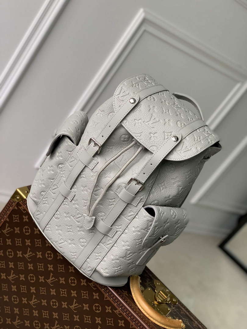 LV M23146 Louis Vuitton Christopher PM Backpack Mineral Gray - Default Title - View 1