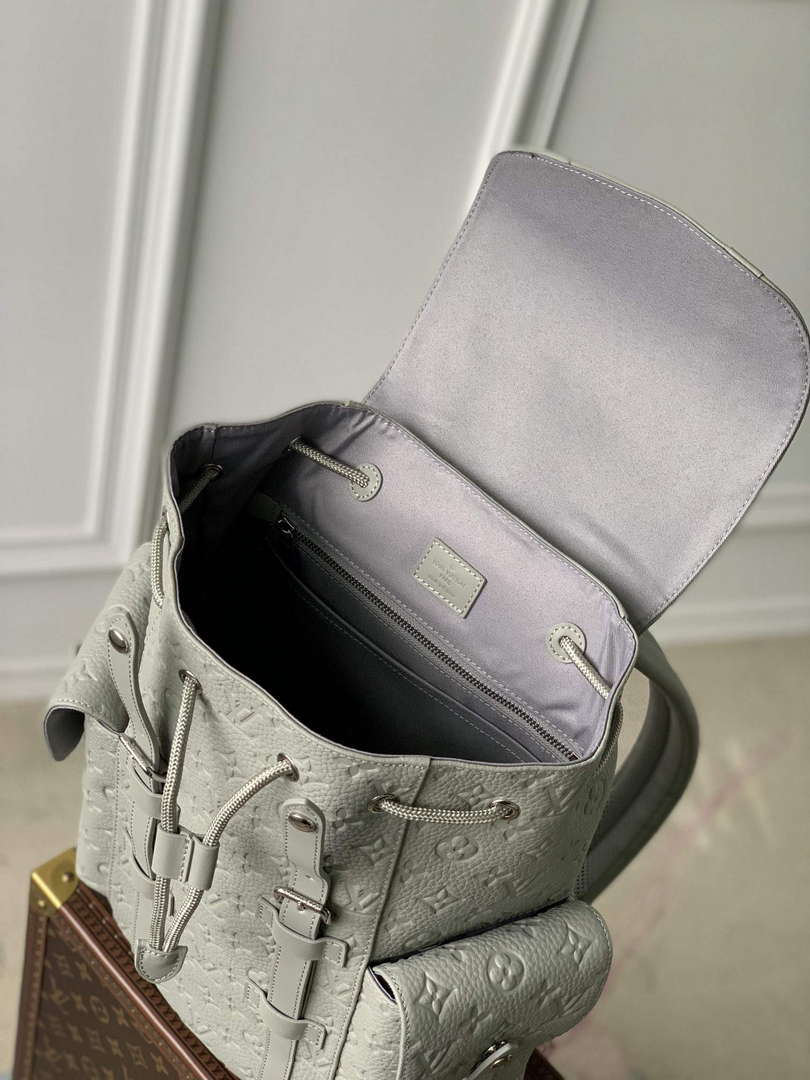 LV M23146 Louis Vuitton Christopher PM Backpack Mineral Gray - Default Title - View 7
