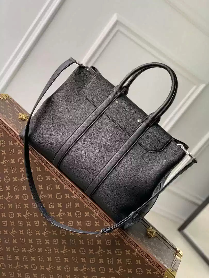 LV M23153 Louis Vuitton Georges Tote MM H30 Black