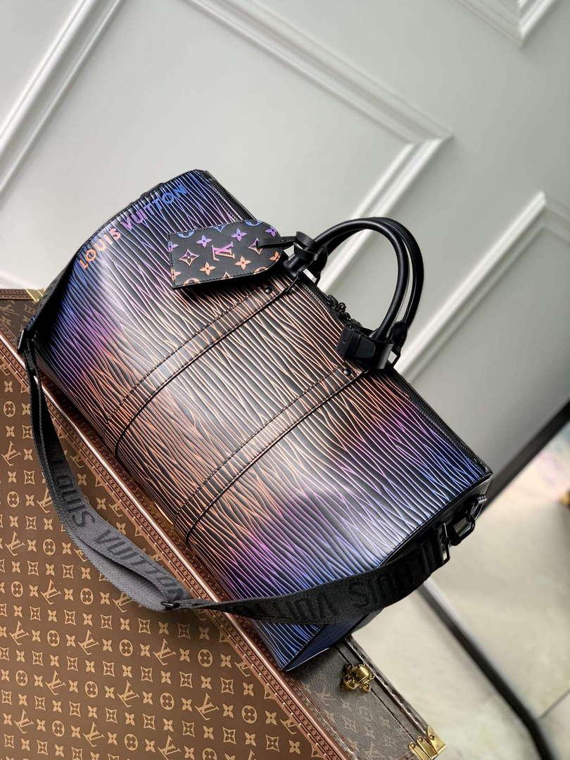 LV M23174 Louis Vuitton Keepall Bandouliere 50 Bag Gradient Electric Sun