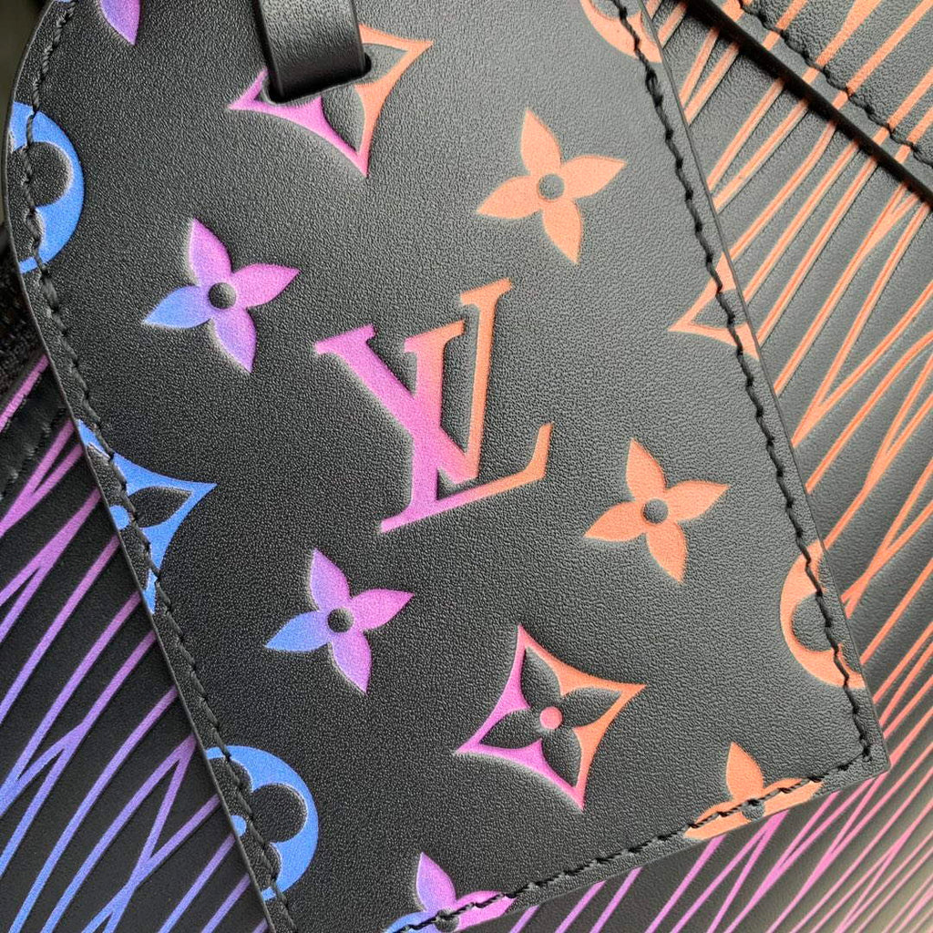 LV M23174 Louis Vuitton Keepall Bandouliere 50 Bag Gradient Electric Sun