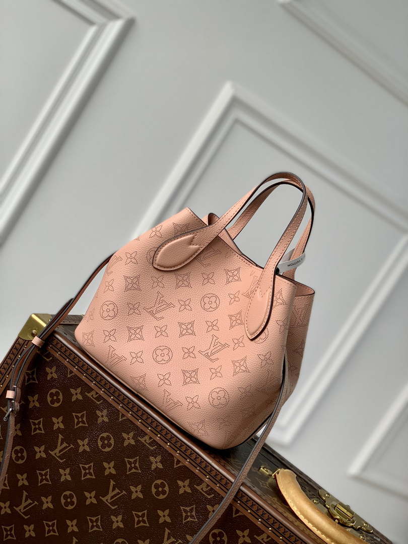 LV M23196 Louis Vuitton Blossom PM Mahina Tote Bag Pink - Default Title - View 3