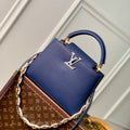 LV M23199 Louis Vuitton Capucines BB Handbag French Blue - Default Title - View 1
