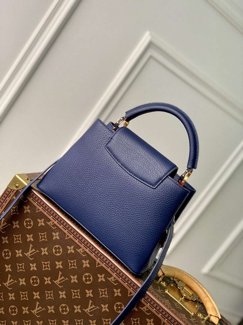 LV M23199 Louis Vuitton Capucines BB Handbag French Blue - Default Title - View 2