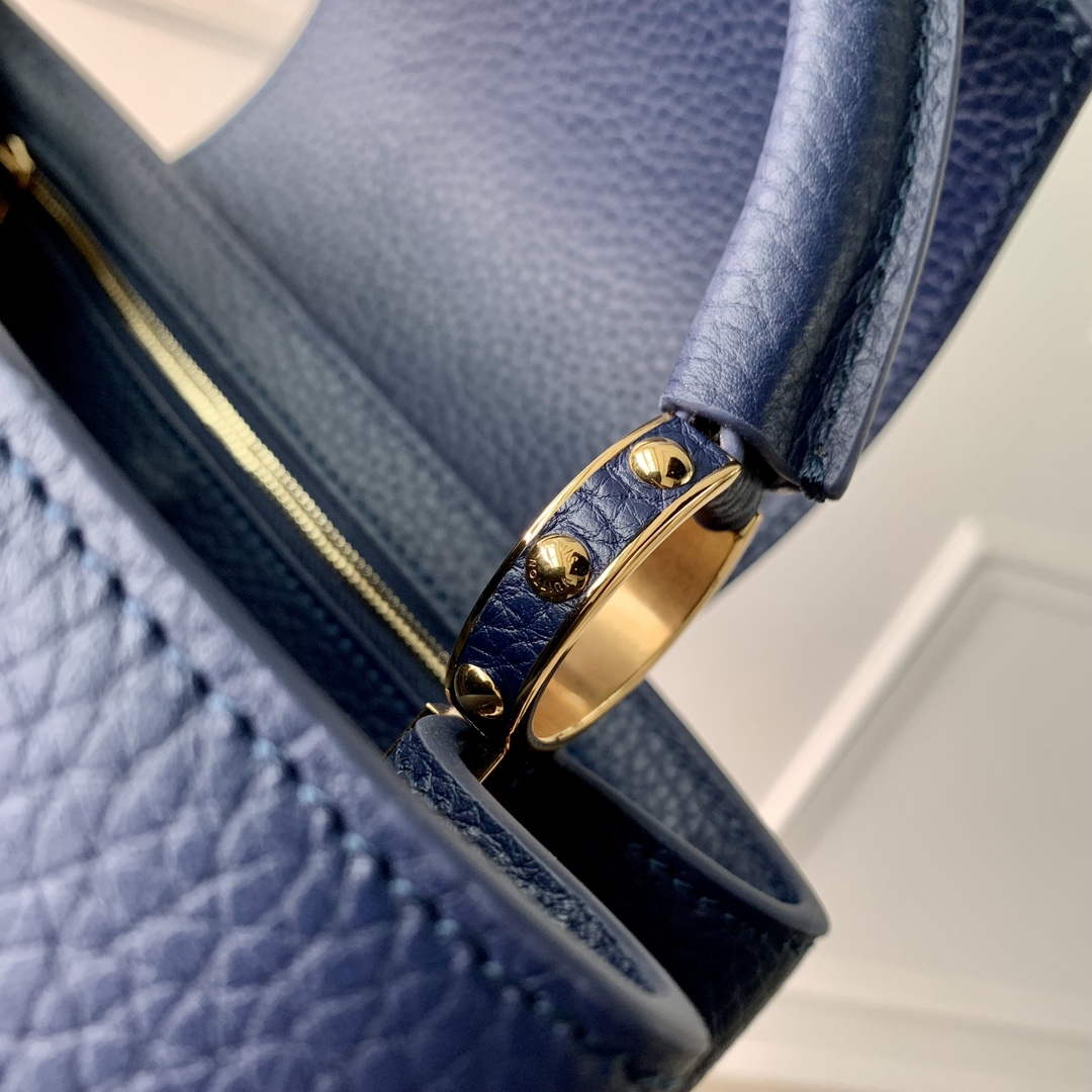 LV M23199 Louis Vuitton Capucines BB Handbag French Blue - Default Title - View 9
