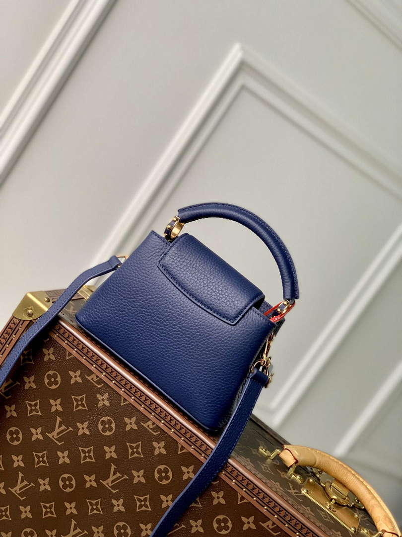 LV M23199 Louis Vuitton Capucines Mini Handbag French Blue - Default Title - View 3