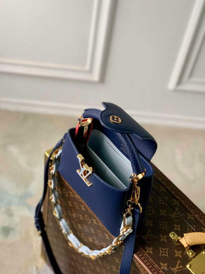 LV M23199 Louis Vuitton Capucines Mini Handbag French Blue - Default Title - View 8