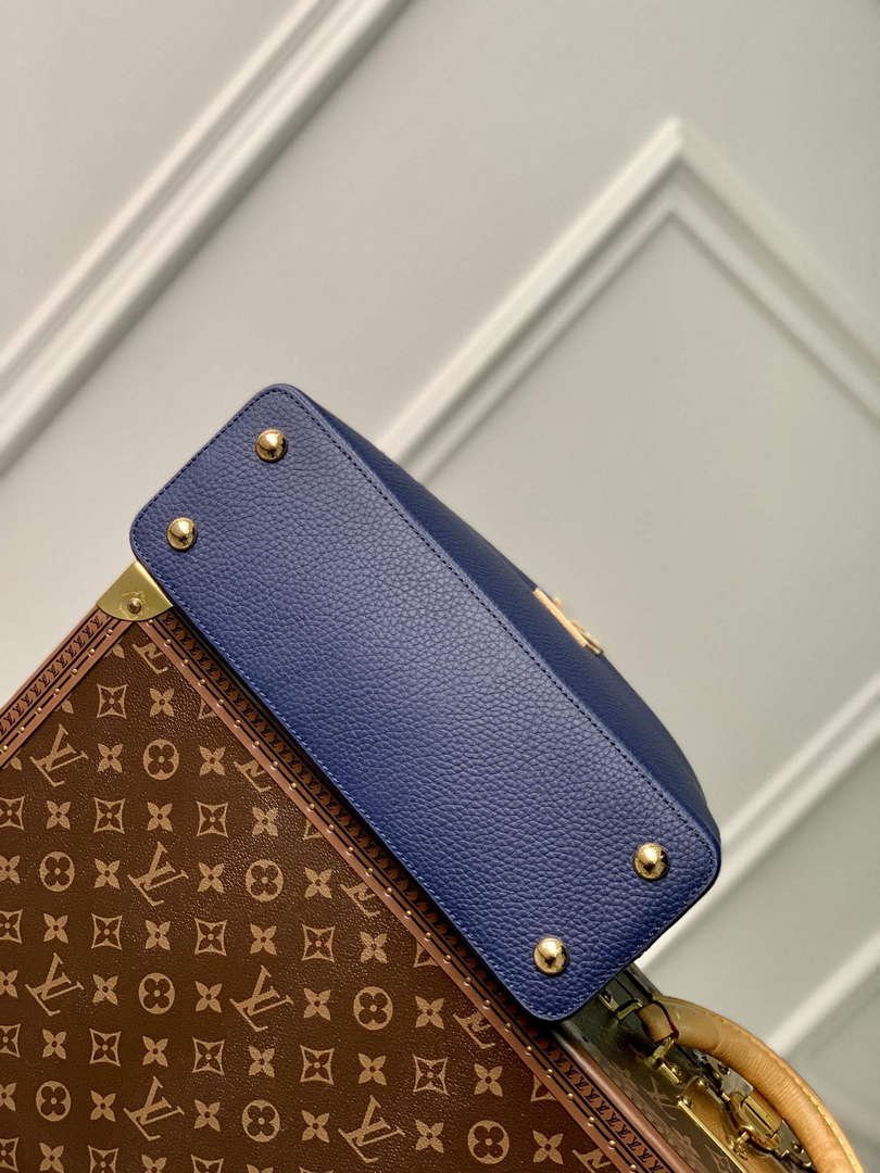 LV M23199 Louis Vuitton Capucines MM Handbag French Blue - Default Title - View 4
