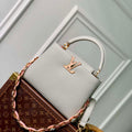 LV M23280 Louis Vuitton Capucines BB Handbag Ice Grey - Default Title - View 1