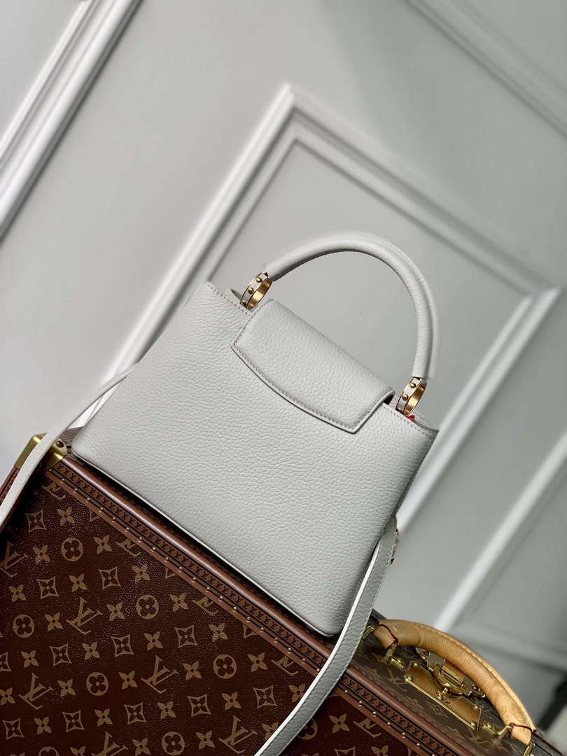 LV M23280 Louis Vuitton Capucines BB Handbag Ice Grey - Default Title - View 3