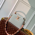 LV M23280 Louis Vuitton Capucines Mini Handbag Ice Grey - Default Title - View 1