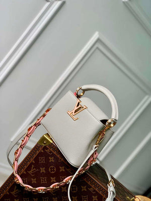 LV M23280 Louis Vuitton Capucines Mini Handbag Ice Grey - Default Title - View 2