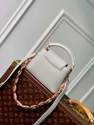 LV M23280 Louis Vuitton Capucines Mini Handbag Ice Grey - Default Title - View 3