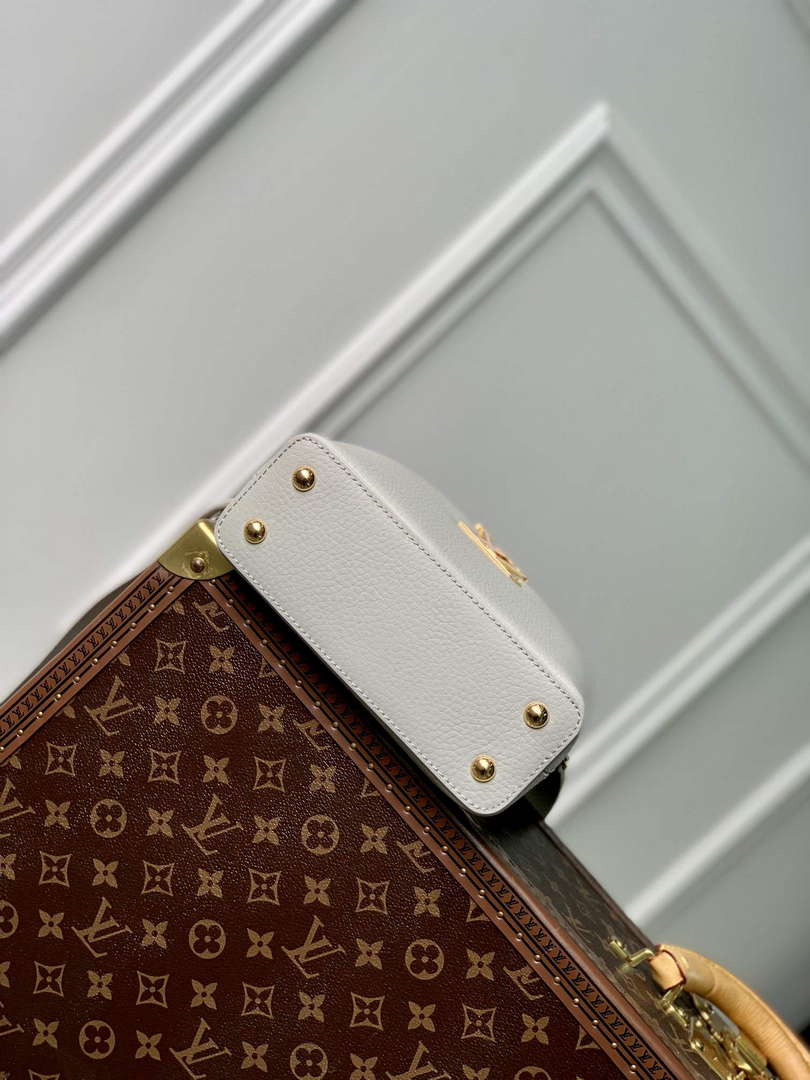LV M23280 Louis Vuitton Capucines Mini Handbag Ice Grey - Default Title - View 4