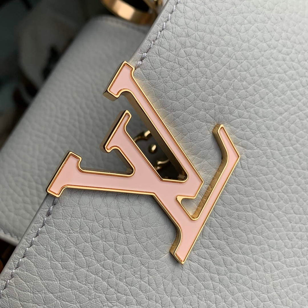 LV M23280 Louis Vuitton Capucines Mini Handbag Ice Grey