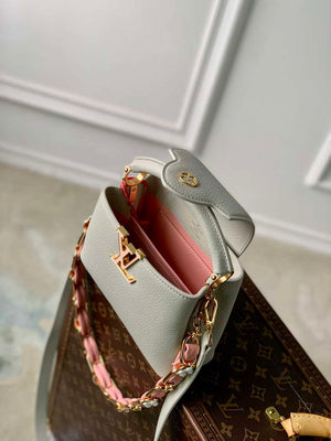 LV M23280 Louis Vuitton Capucines Mini Handbag Ice Grey - Default Title - View 8