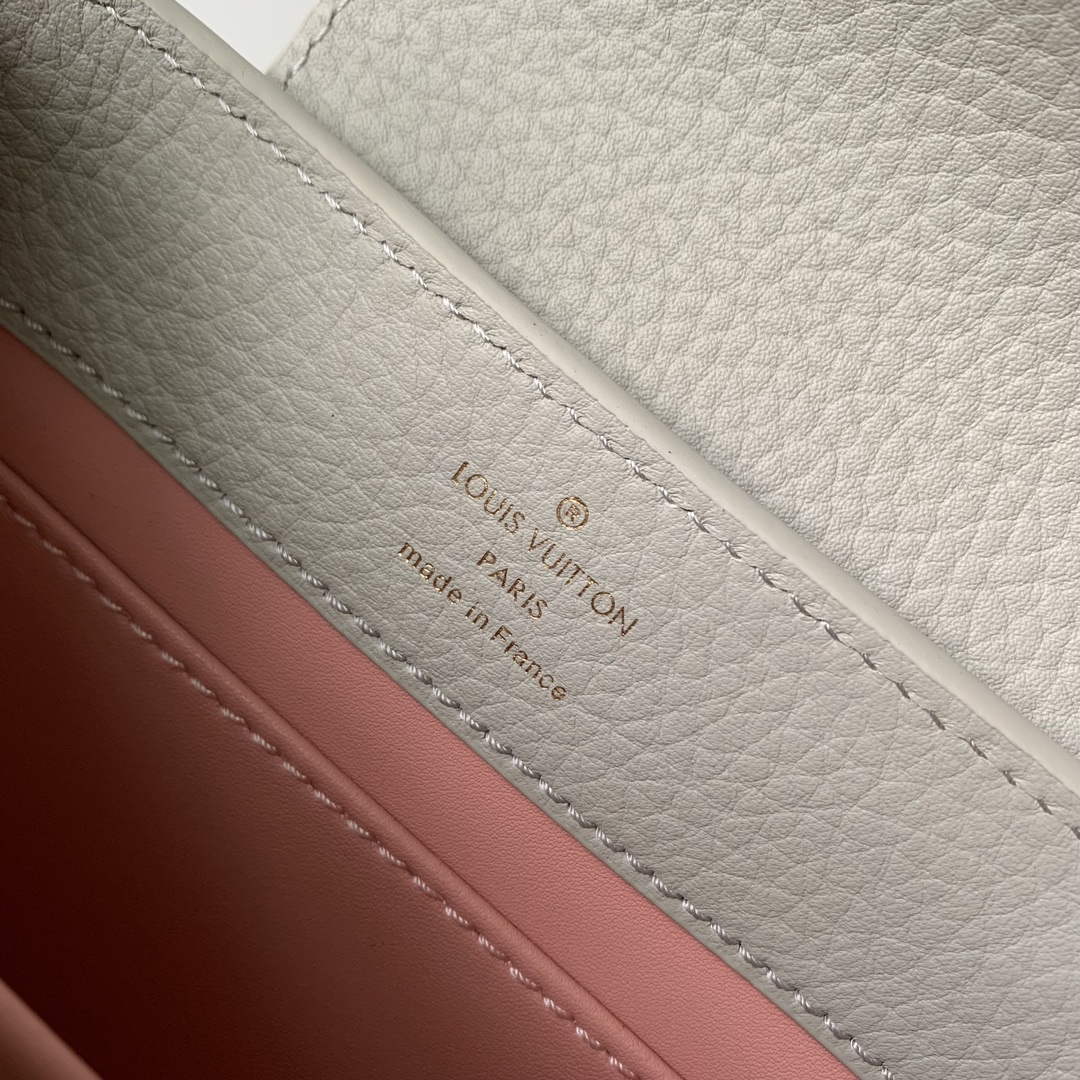 LV M23280 Louis Vuitton Capucines Mini Handbag Ice Grey