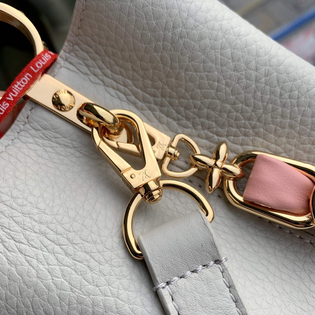 LV M23280 Louis Vuitton Capucines MM Handbag Ice Grey - Default Title - View 7
