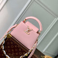 LV M23363 Louis Vuitton Capucines Mini Handbag Jasmine Pink - Default Title - View 1