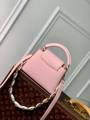 LV M23363 Louis Vuitton Capucines Mini Handbag Jasmine Pink - Default Title - View 3