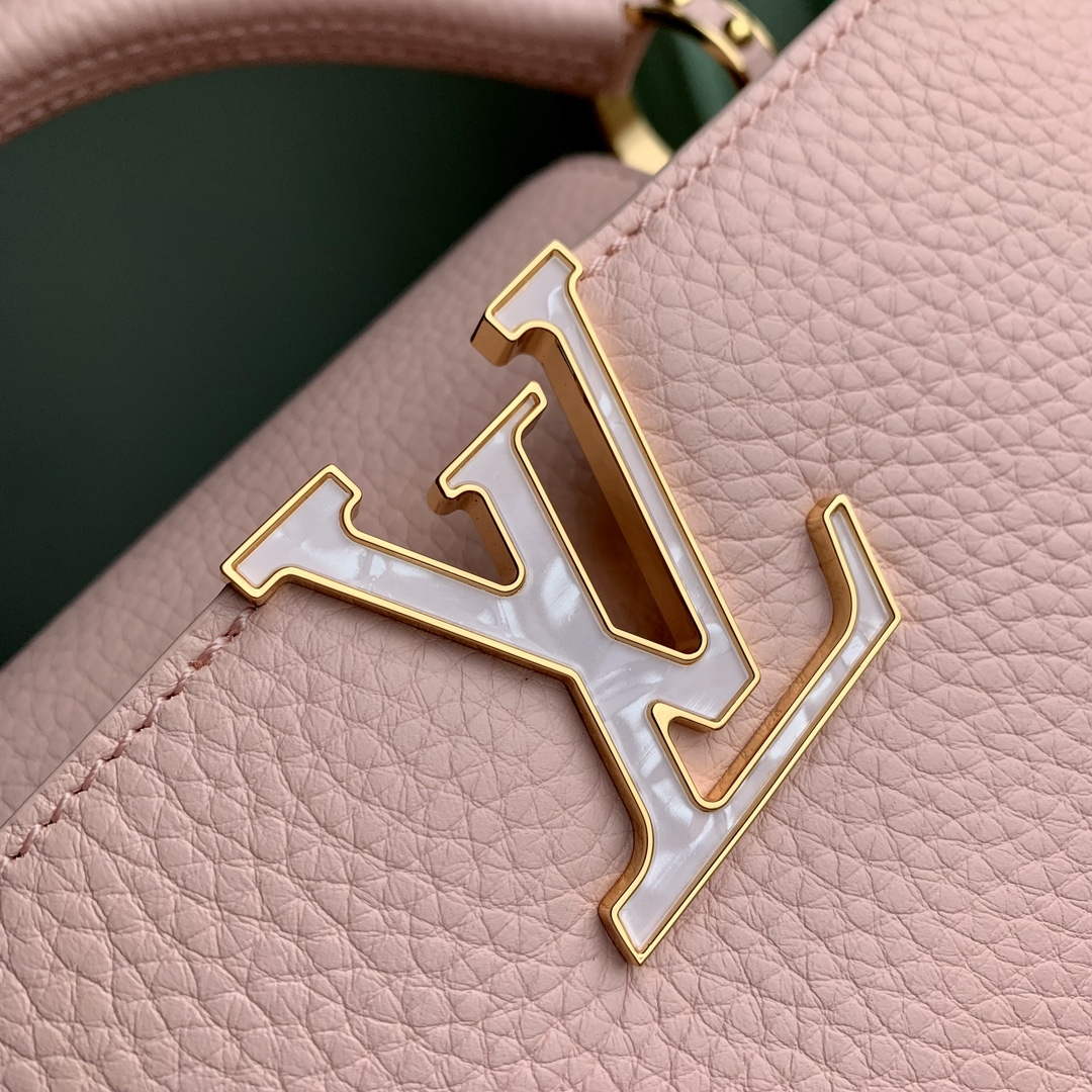 LV M23363 Louis Vuitton Capucines MM Handbag Jasmine Pink - Default Title - View 4