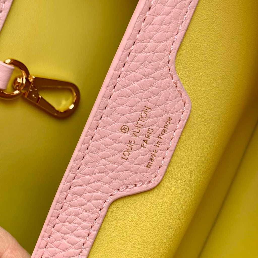 LV M23363 Louis Vuitton Capucines MM Handbag Jasmine Pink