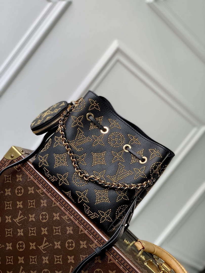LV M23392 Louis Vuitton Bella Bucket Bag Black - Default Title - View 3