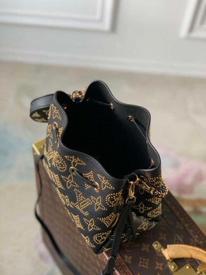 LV M23392 Louis Vuitton Bella Bucket Bag Black - Default Title - View 6
