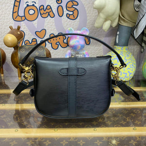 LV M23469 Louis Vuitton Saumur BB Saddle Bag Black - Default Title - View 2