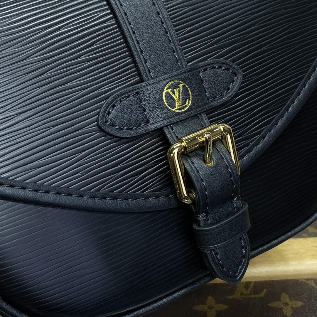 LV M23469 Louis Vuitton Saumur BB Saddle Bag Black - Default Title - View 5