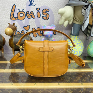 LV M23471 Louis Vuitton Saumur BB Saddle Bag Safran Brown - Default Title - View 2