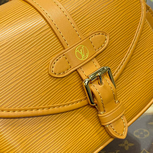 LV M23471 Louis Vuitton Saumur BB Saddle Bag Safran Brown - Default Title - View 5