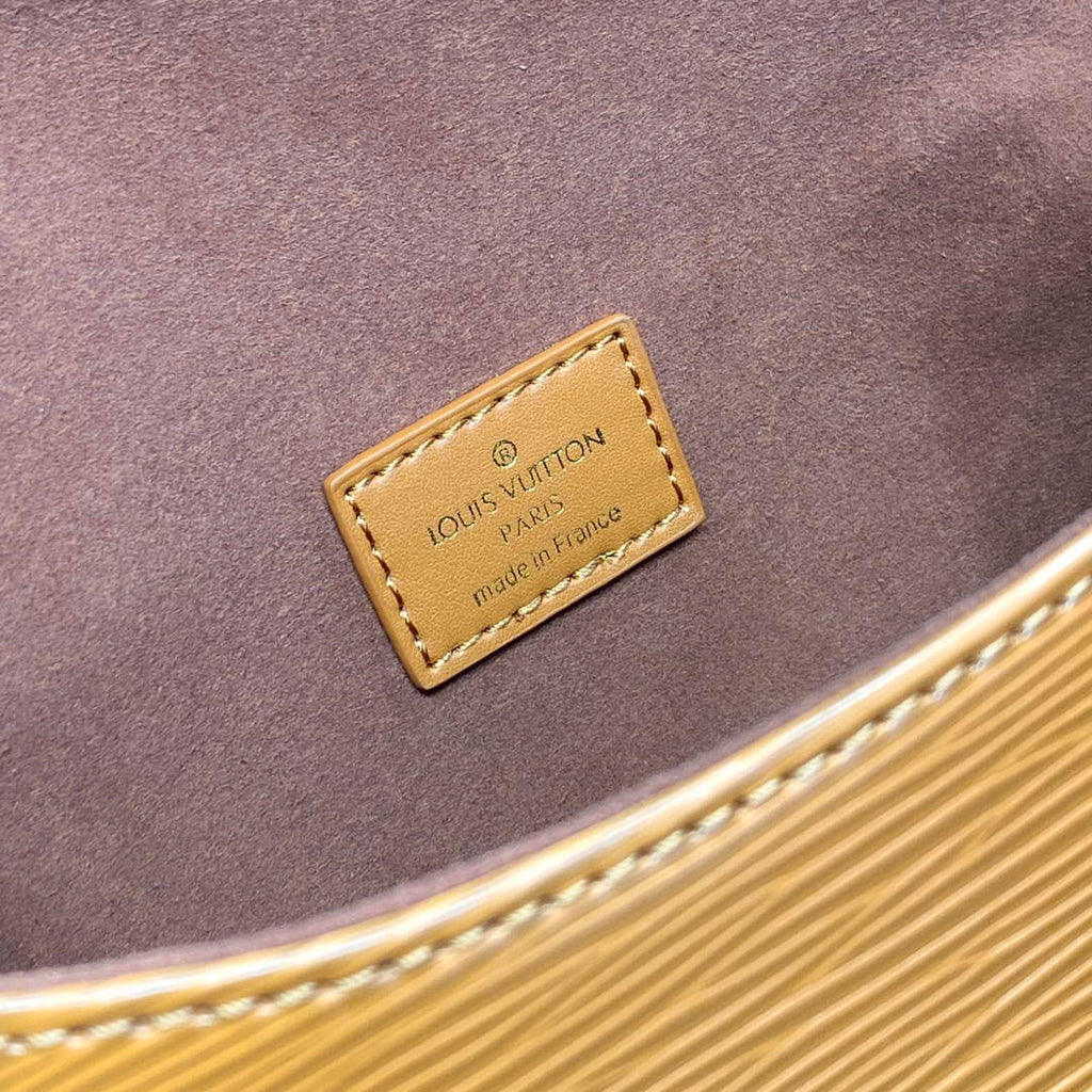 LV M23471 Louis Vuitton Saumur BB Saddle Bag Safran Brown