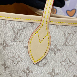 LV M23501 Louis Vuitton Neverfull MM Tote Bag Beige/Ochre - Default Title - View 6