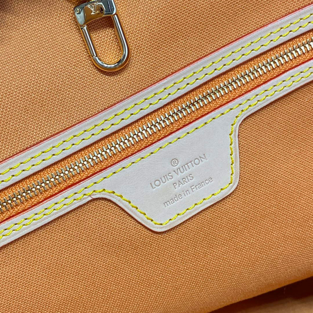 LV M23501 Louis Vuitton Neverfull MM Tote Bag Beige/Ochre