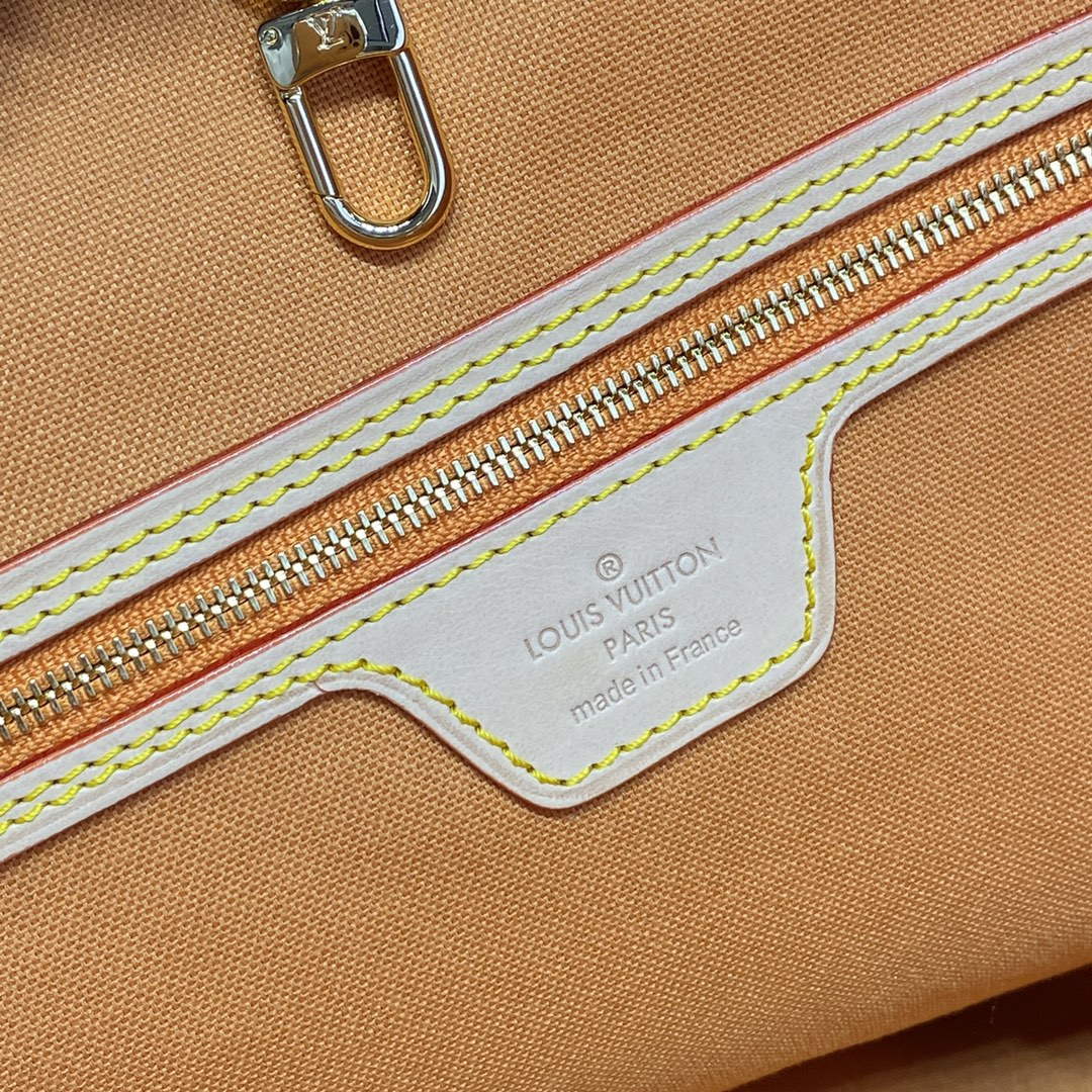 LV M23501 Louis Vuitton Neverfull MM Tote Bag Beige/Ochre - Default Title - View 8