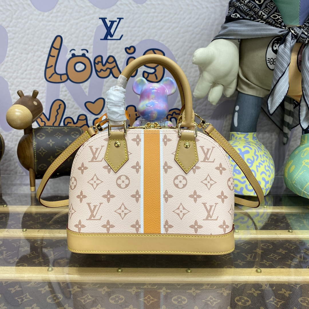 LV M23502 Louis Vuitton Alma BB Bag Beige/Ochre - Default Title - View 2