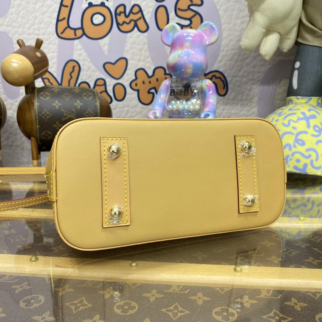 LV M23502 Louis Vuitton Alma BB Bag Beige/Ochre - Default Title - View 4