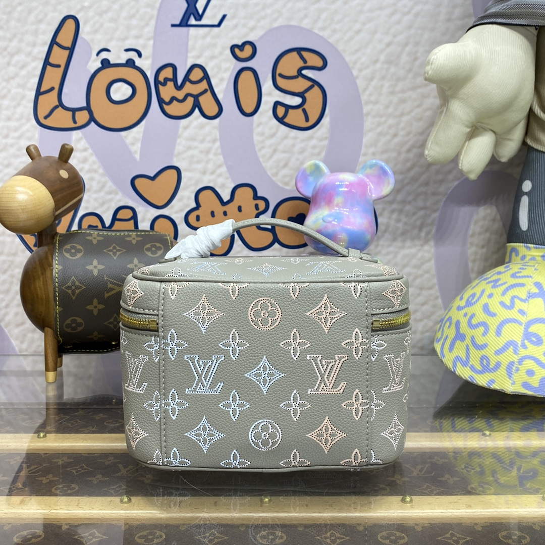 LV M23550 Louis Vuitton Nice Mini Vanity Case Gray - Default Title - View 3