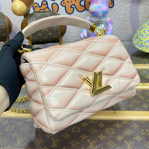 LV M23568 Louis Vuitton GO-14 MM Bag Beige/Pink - Default Title - View 5