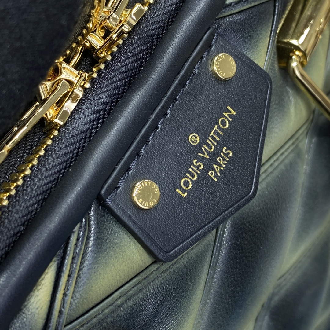 LV M23576 Louis Vuitton Alma BB Bag Black/Green - Default Title - View 5