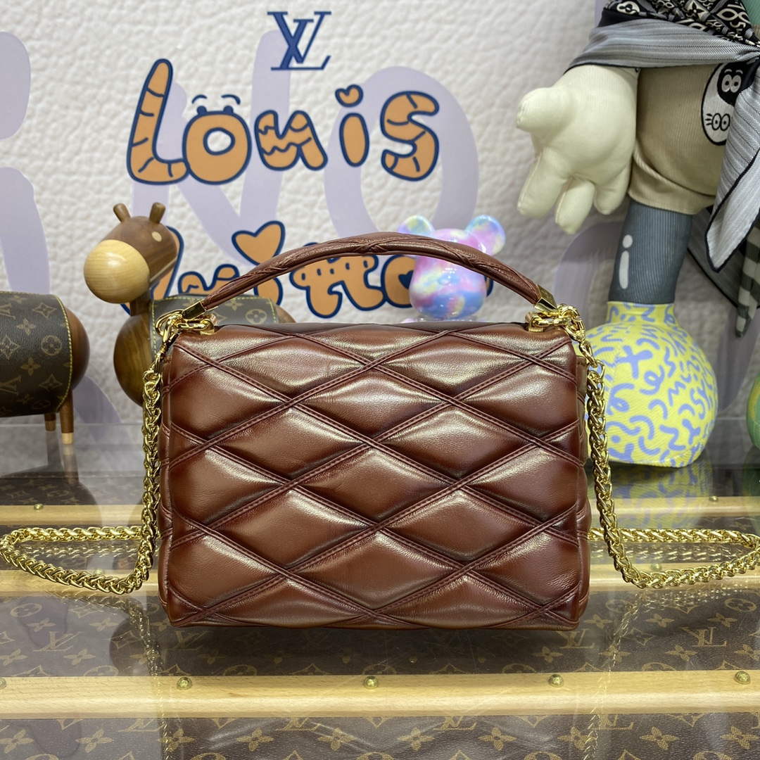 LV M23601 Louis Vuitton GO-14 MM Bag Smoked Tan - Default Title - View 2