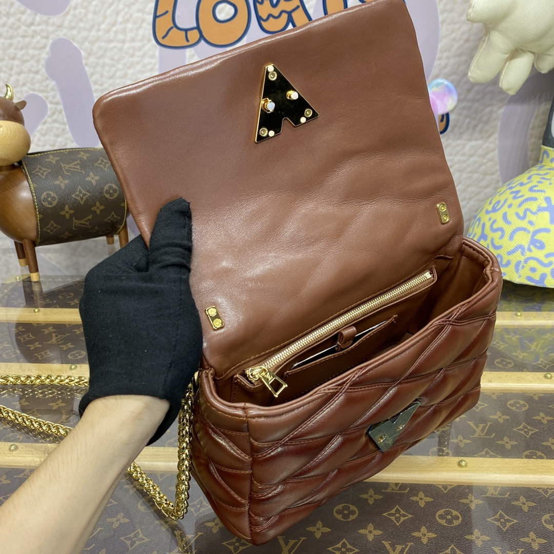 LV M23601 Louis Vuitton GO-14 MM Bag Smoked Tan - Default Title - View 9