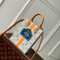 LV M23615 Louis Vuitton Petit Sac Plat Bag Beige/Ocher - Default Title - View 1