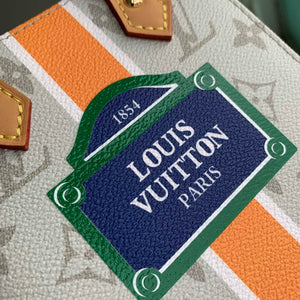 LV M23615 Louis Vuitton Petit Sac Plat Bag Beige/Ocher - Default Title - View 7