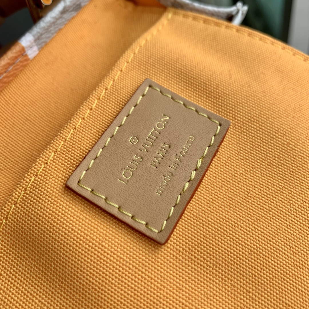 LV M23615 Louis Vuitton Petit Sac Plat Bag Beige/Ocher - Default Title - View 9