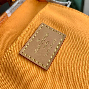 LV M23615 Louis Vuitton Petit Sac Plat Bag Beige/Ocher - Default Title - View 9