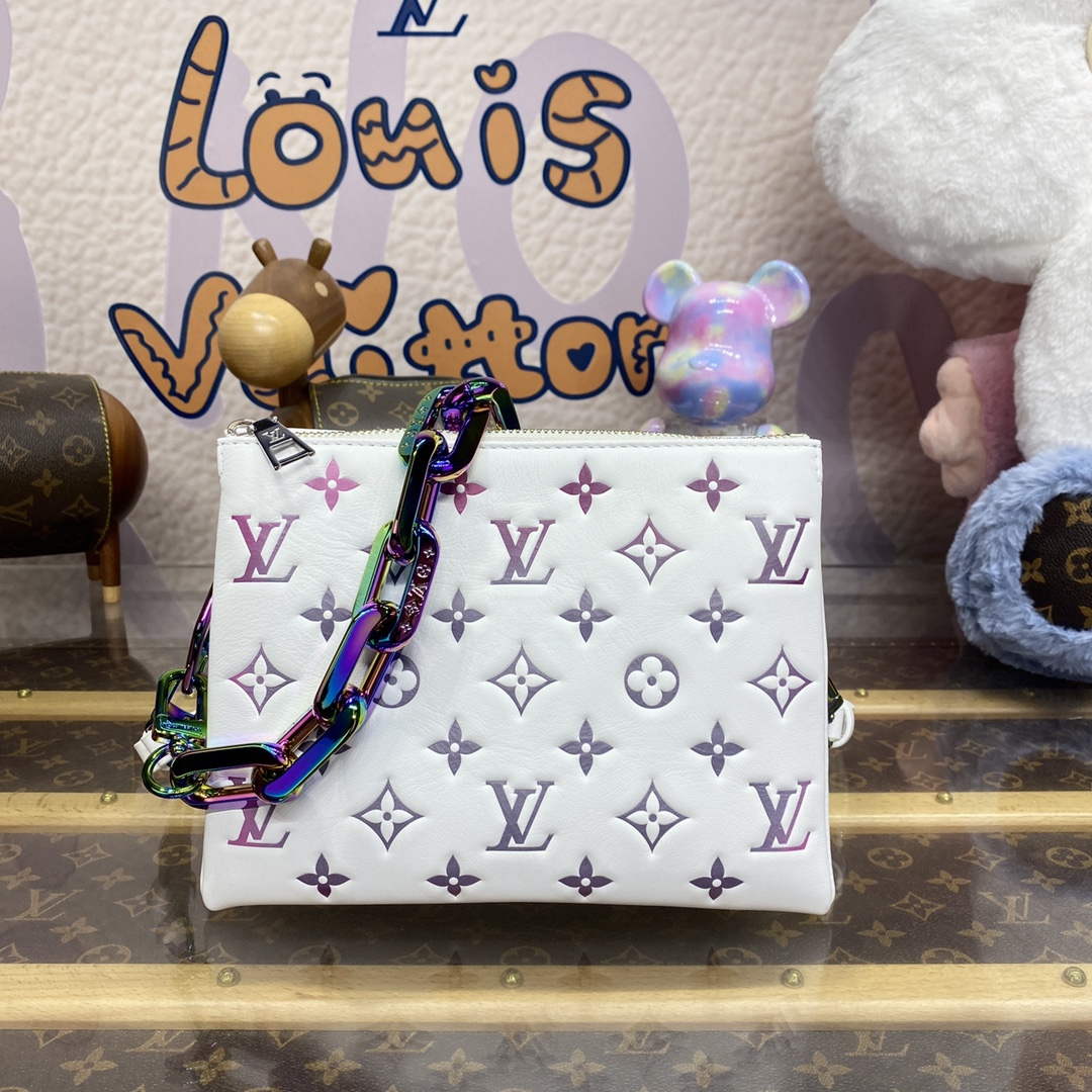 LV M23617 Louis Vuitton Coussin BB Bag White - Default Title - View 1