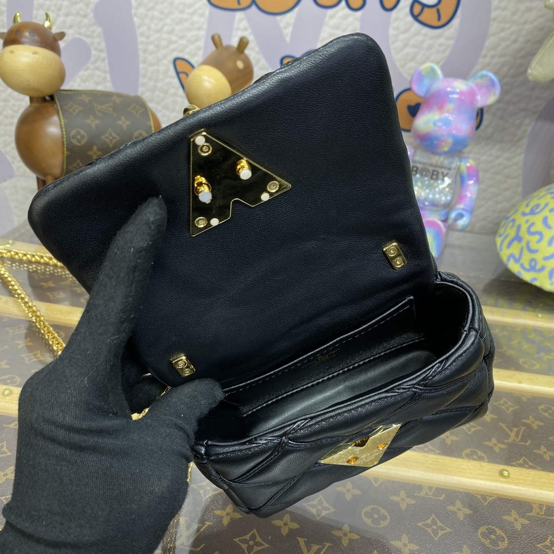 LV M23625 Louis Vuitton Pico GO-14 Bag Black - Default Title - View 9